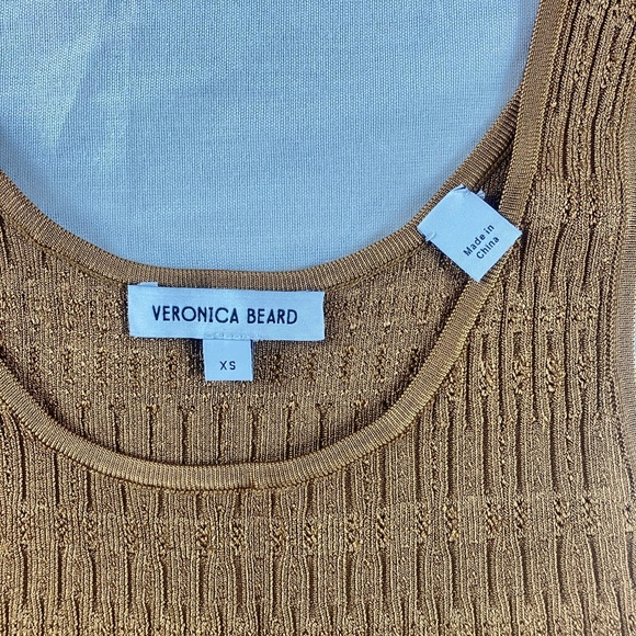 Veronica Beard Whiskey Brown Sandra Tank Top - Picture 5 of 7